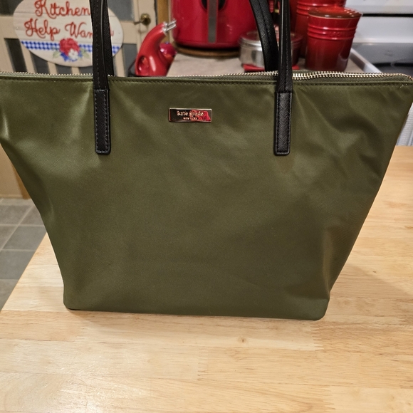 Kate Spade Olive Green Tote Bag - Picture 6 of 16